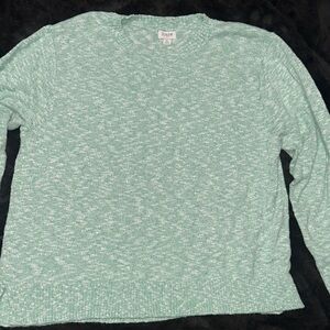 J. Crew Green Crewneck Sweater